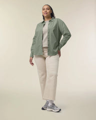 Blouse bio-katoen Stanley/Stella Styler om te personaliseren - Zacht kaki