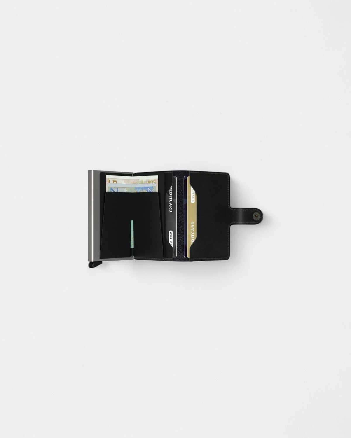 Personaliseerbare Miniwallet kaarthouder in leer - 17