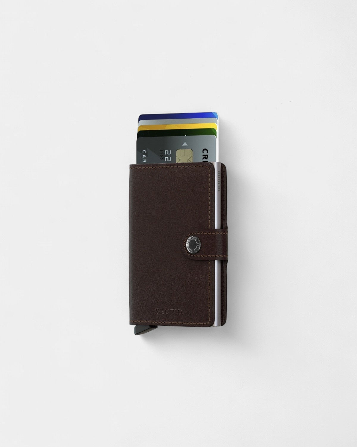 Personaliseerbare Miniwallet kaarthouder in leer - 15