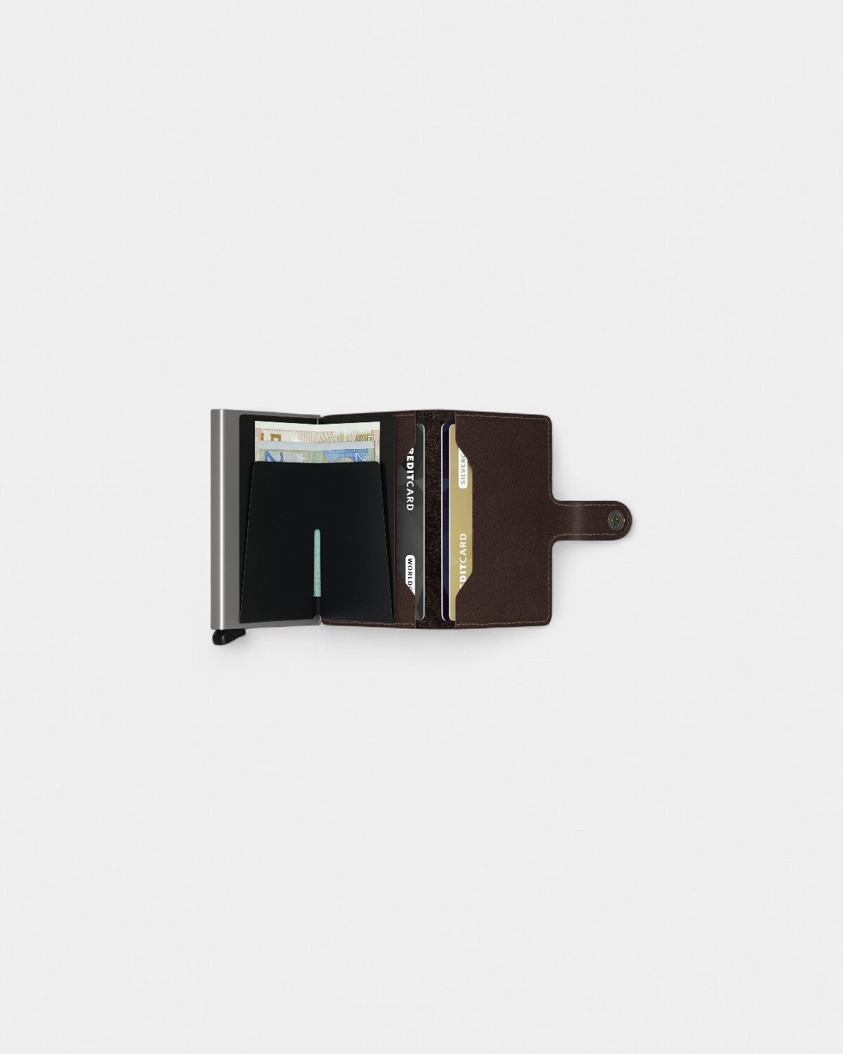 Personaliseerbare Miniwallet kaarthouder in leer - 12