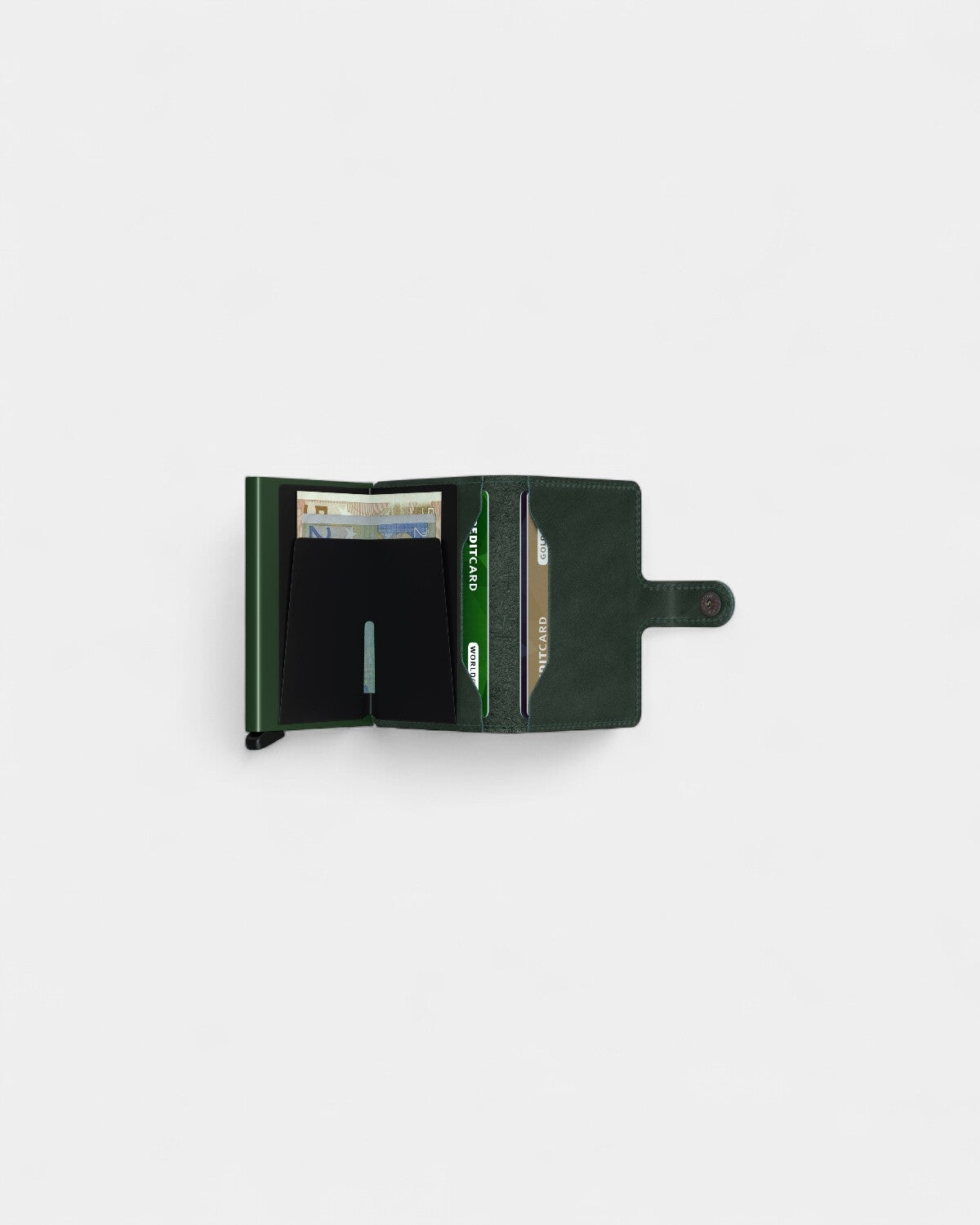 Personaliseerbare Miniwallet kaarthouder in leer - 10