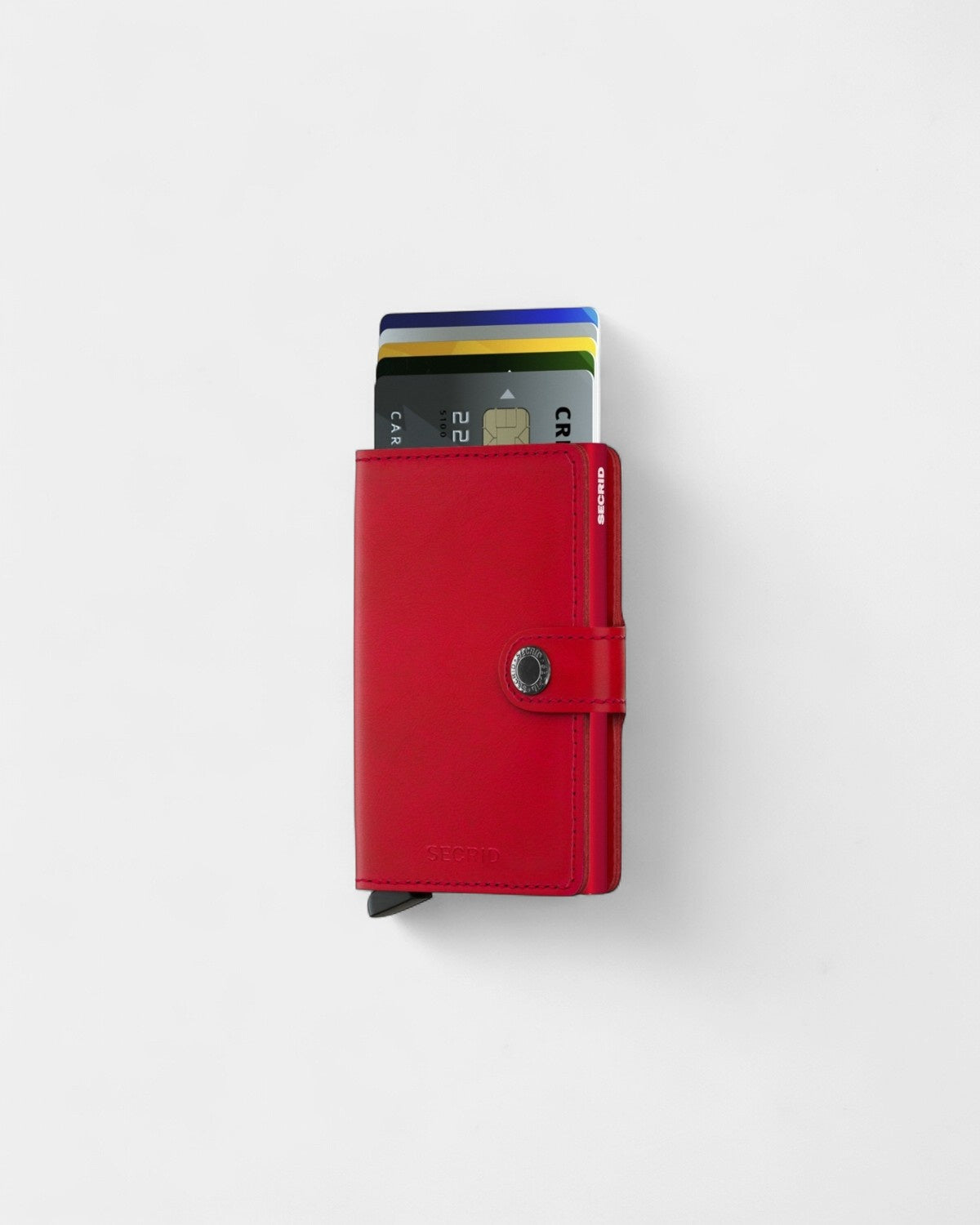 Personaliseerbare Miniwallet kaarthouder in leer