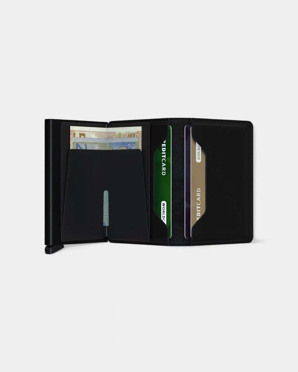 Personaliseerbare Slimwallet portefeuille in leer - 4