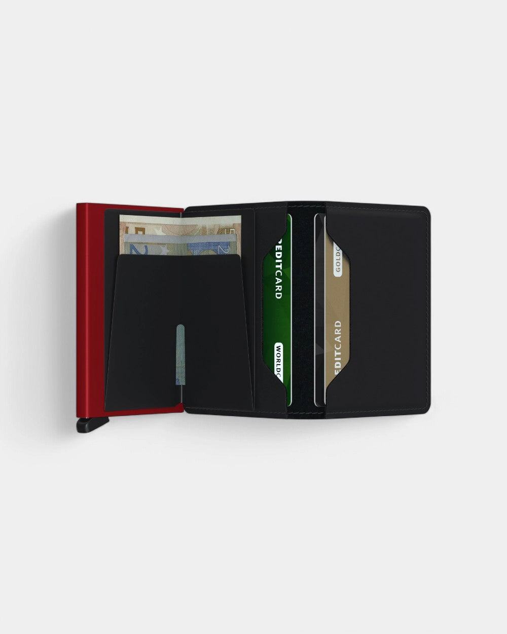 Personaliseerbare Slimwallet portefeuille in leer - 8