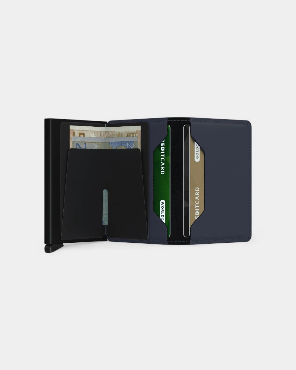 Personaliseerbare Slimwallet portefeuille in leer - 22