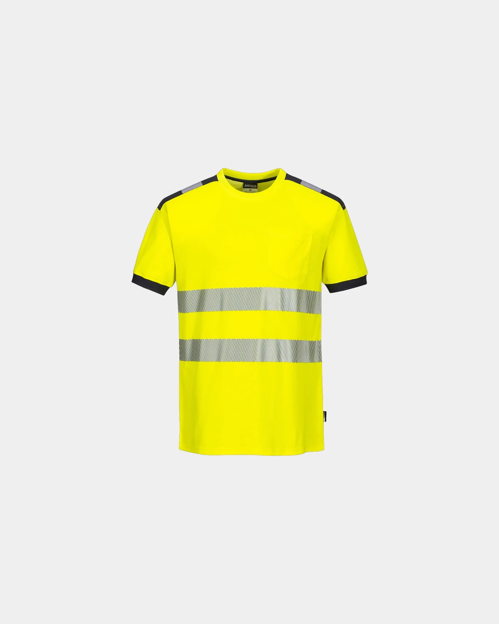 T-shirt HV katoen-polyester 175g/m² om te personaliseren - Geel-Groen
