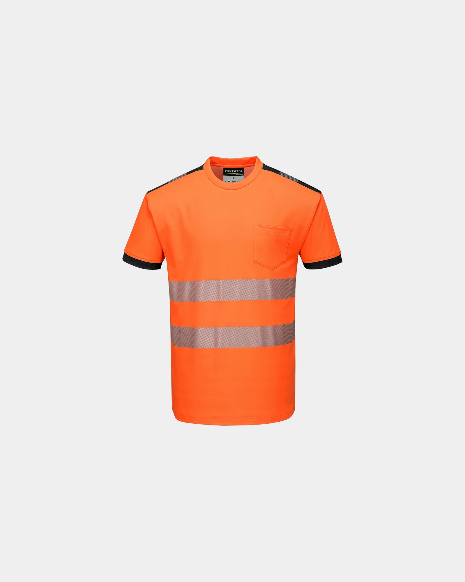 T-shirt HV katoen-polyester 175g/m² om te personaliseren - Oranje
