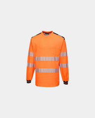 T-shirt hoge zichtbaarheid katoen om te personaliseren - Oranje