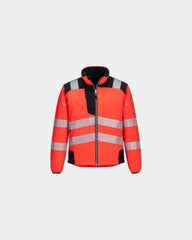 Softshell jas waterafstotend high-vis om te personaliseren - Donkerblauw
