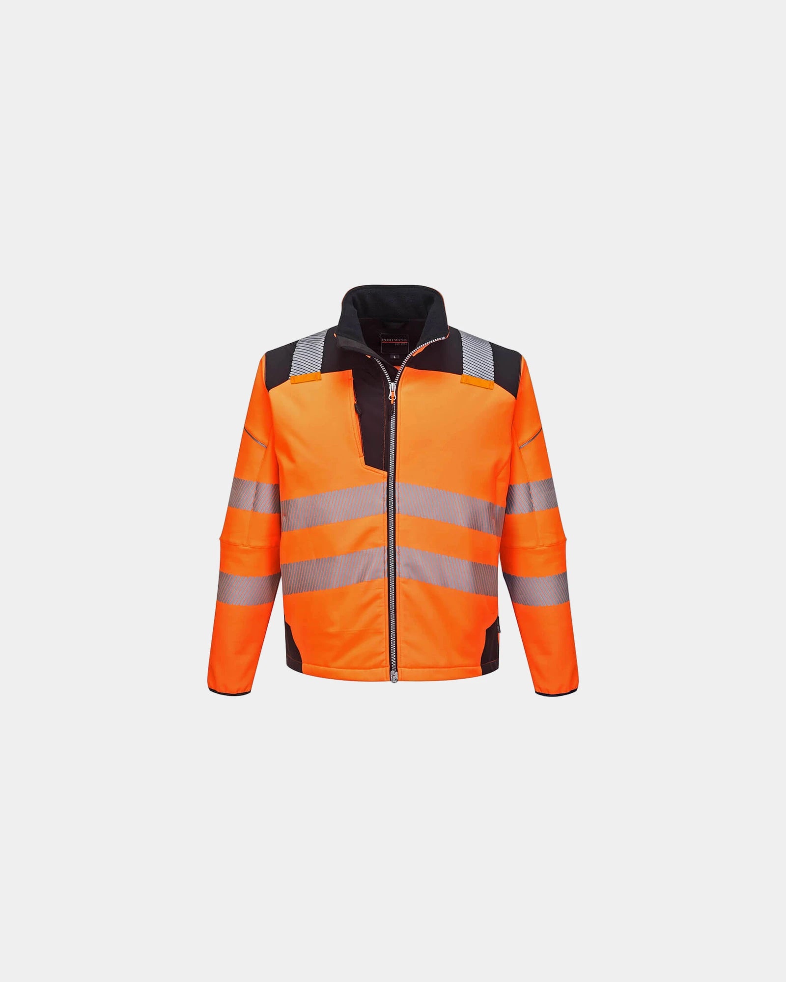 Softshell jas waterafstotend high-vis om te personaliseren - Oranje