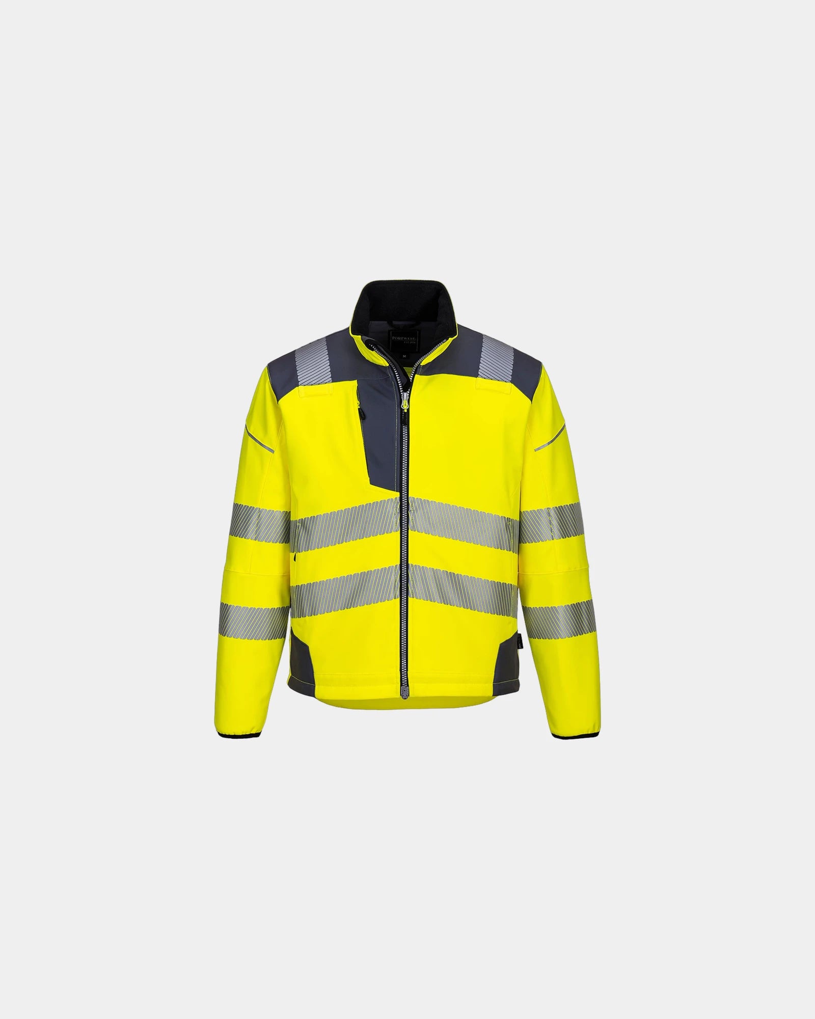 Softshell jas waterafstotend high-vis om te personaliseren - Geel-Groen