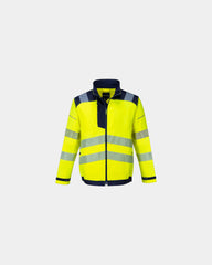 Veiligheidsjas reflecterend tweekleurig om te personaliseren - Geel-Marineblauw