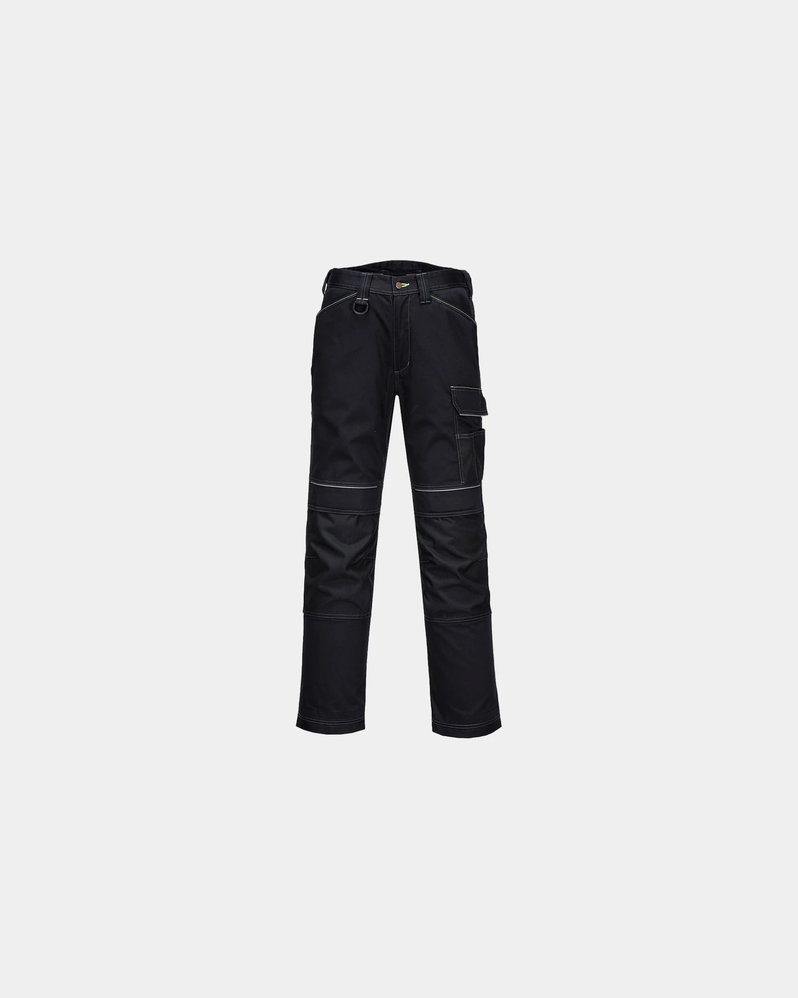 Werkbroek polyester katoen versterkt om te personaliseren - Zwart-Hemelsblauw