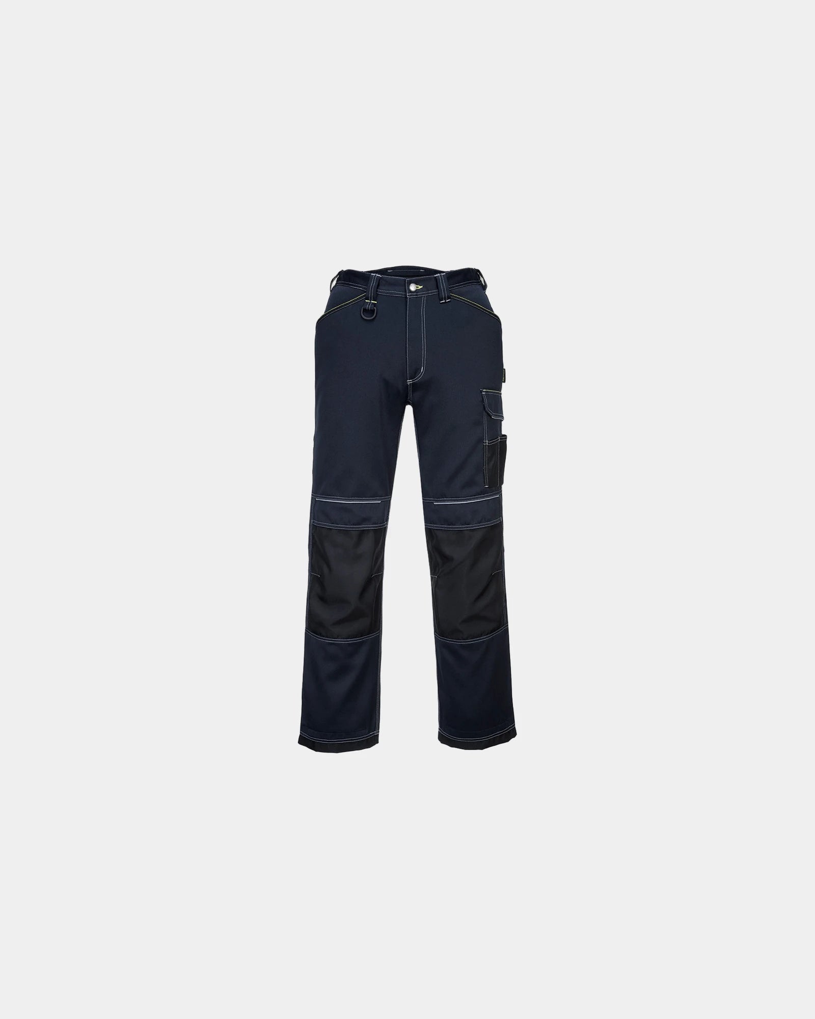Werkbroek polyester katoen versterkt om te personaliseren - Marineblauw-Zwart