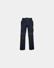 Werkbroek polyester katoen versterkt om te personaliseren - Marineblauw-Zwart