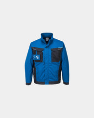 Werkjas poly-katoen stretchpanelen WX3 om te personaliseren - Donkerblauw