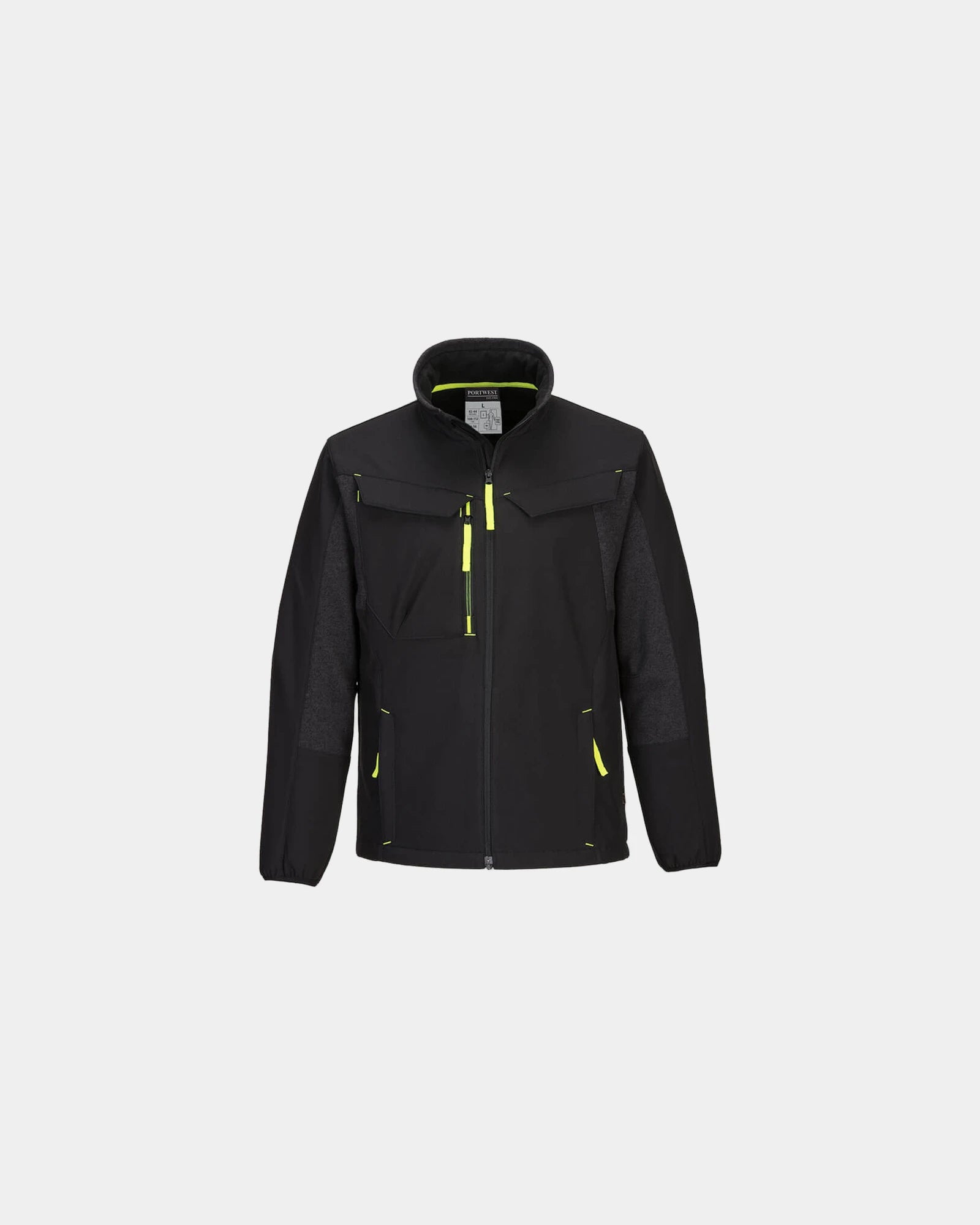 Softshell jas WX3 Eco Hybrid 2-laags om te personaliseren - Zwart-Hemelsblauw