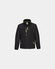 Softshell jas WX3 Eco Hybrid 2-laags om te personaliseren - Zwart-Hemelsblauw