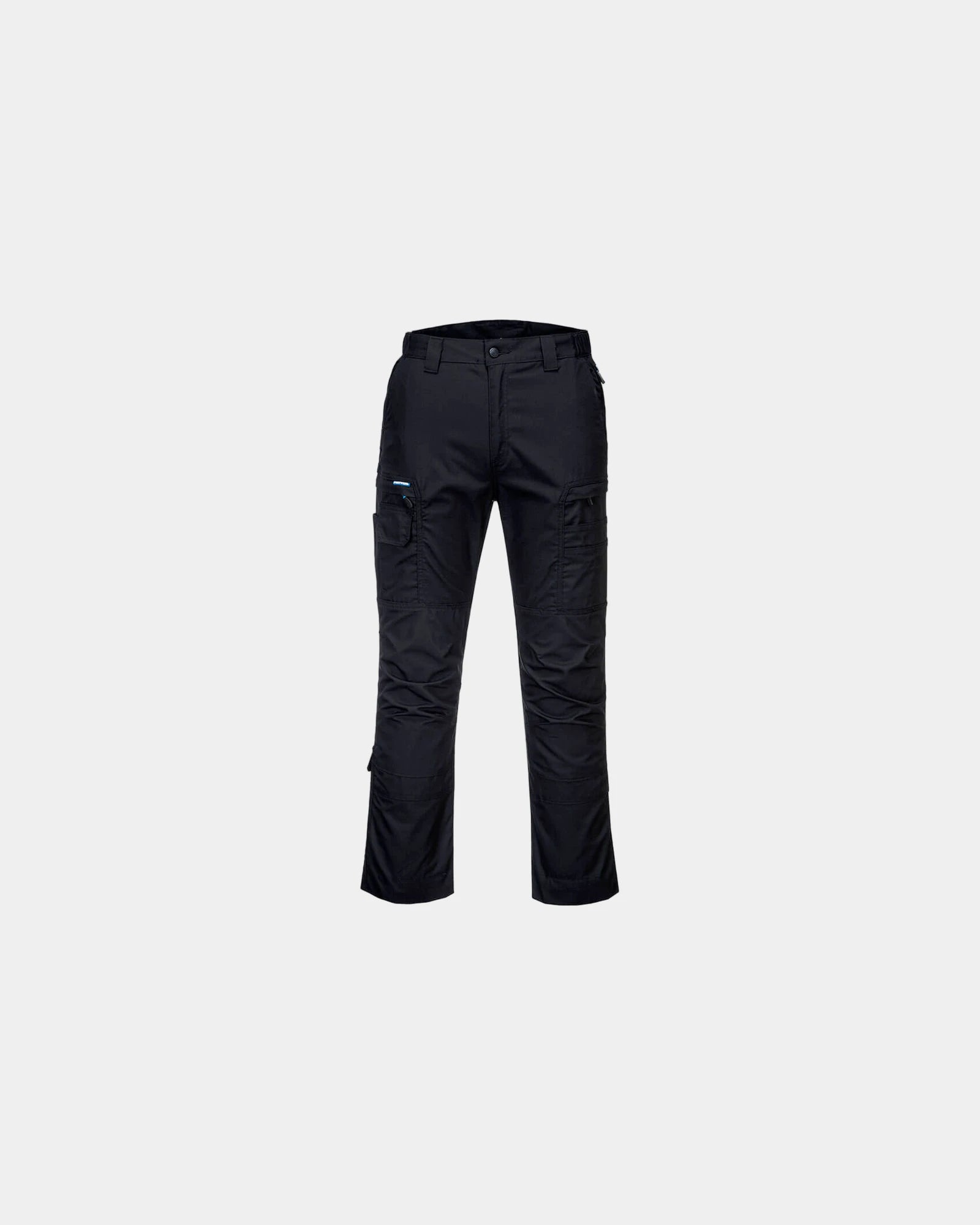 Werkbroek ripstop stretch 230 g/m² om te personaliseren - Zwart-Hemelsblauw