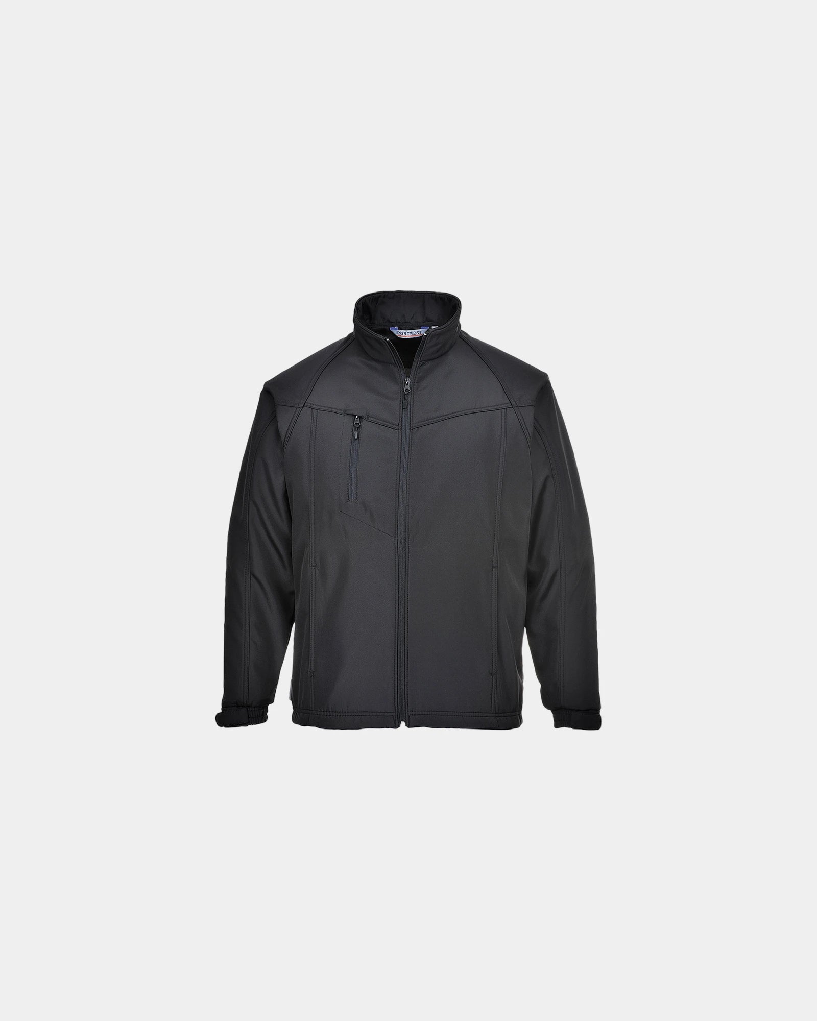Softshell jas Oregon 280 g/m² om te personaliseren - Zwart-Hemelsblauw