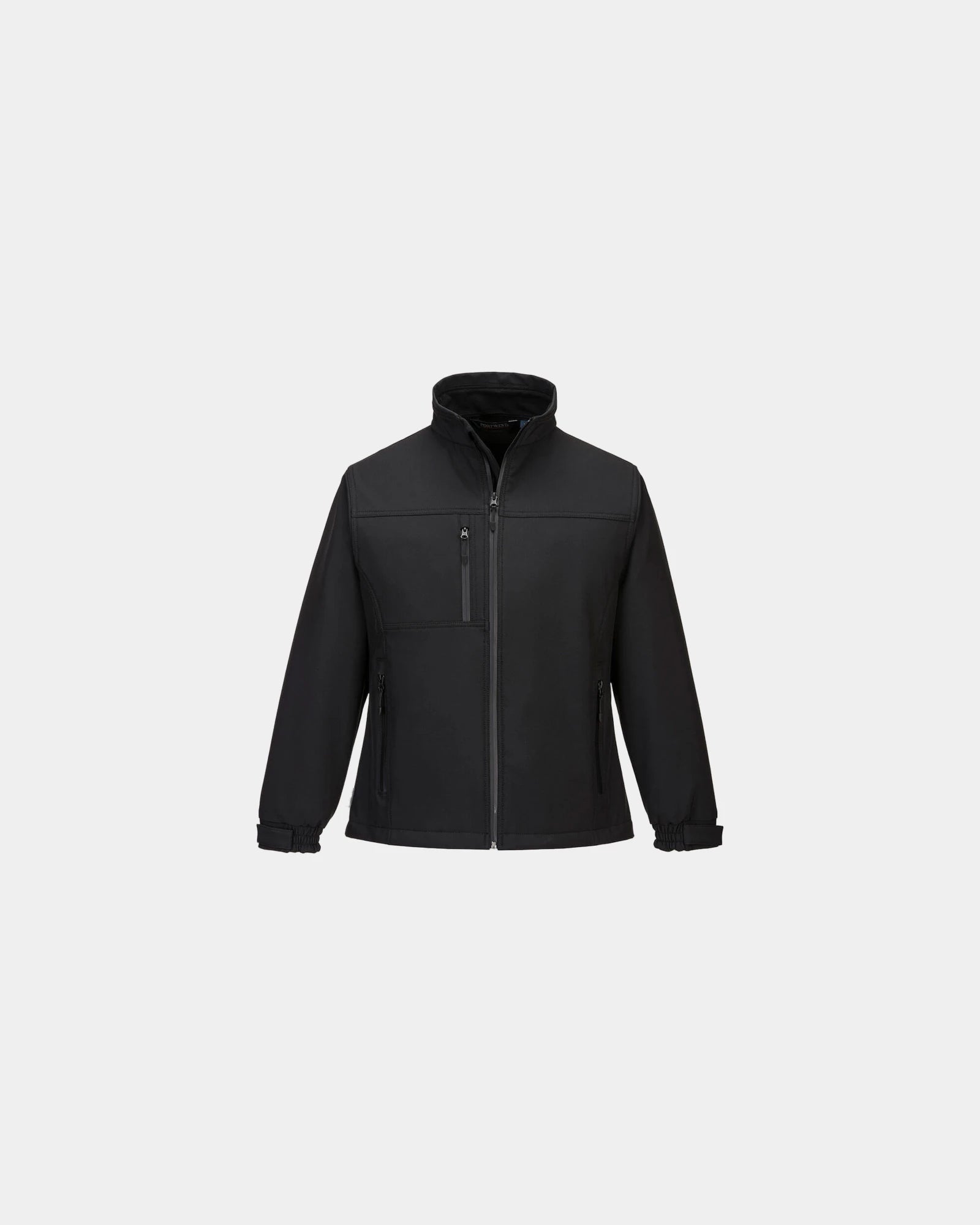 Softshell jas dames windbestendig om te personaliseren - Zwart-Hemelsblauw