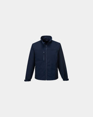 Softshell jack winddicht waterafstotend om te personaliseren - Marineblauw