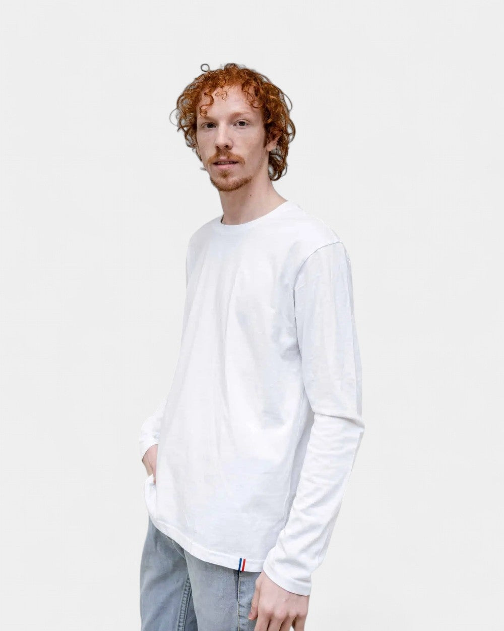 HerenT-shirt met lange mouwen om te personaliseren - 1