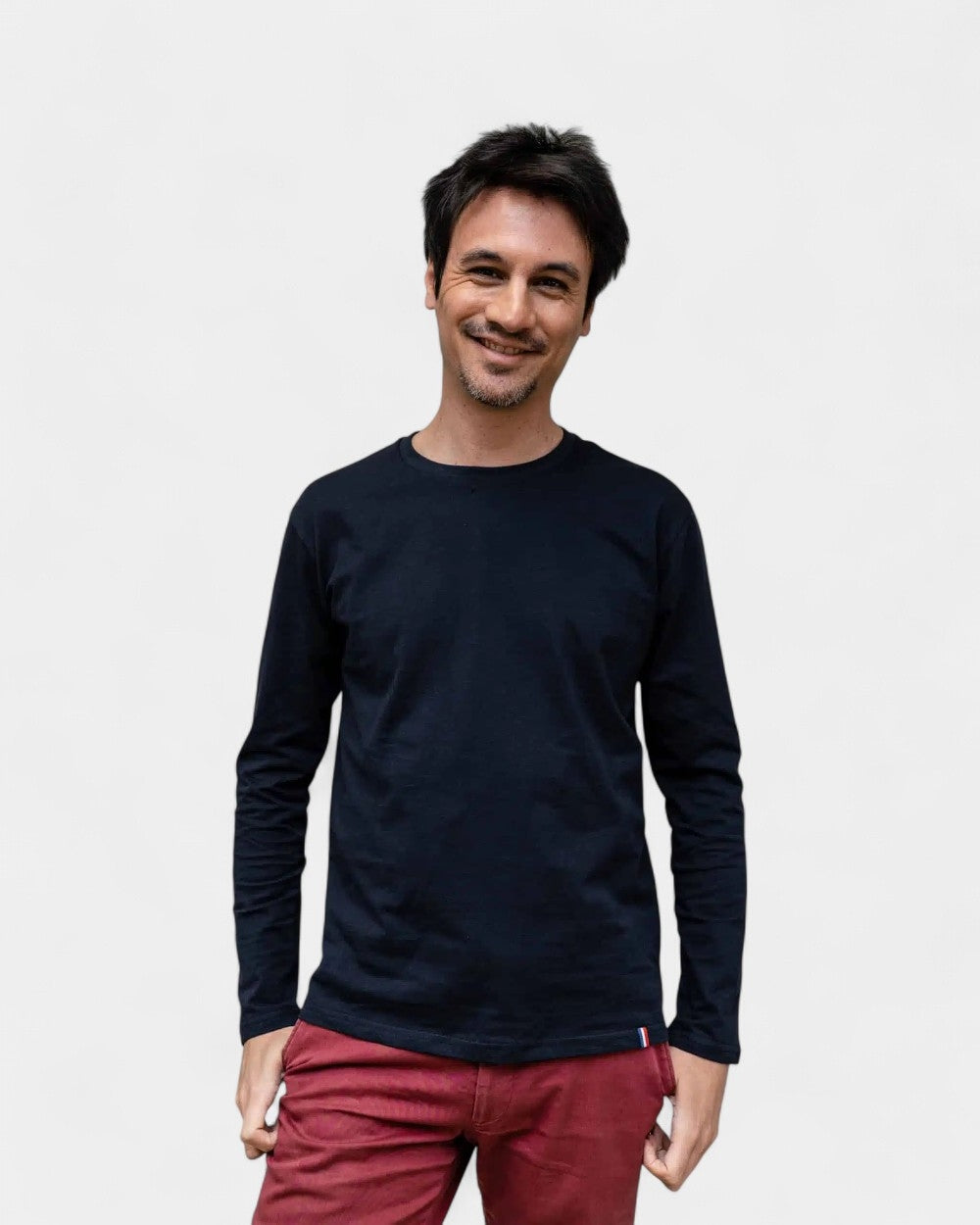 HerenT-shirt met lange mouwen om te personaliseren - 4