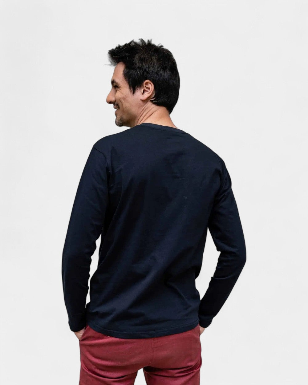 HerenT-shirt met lange mouwen om te personaliseren - 5
