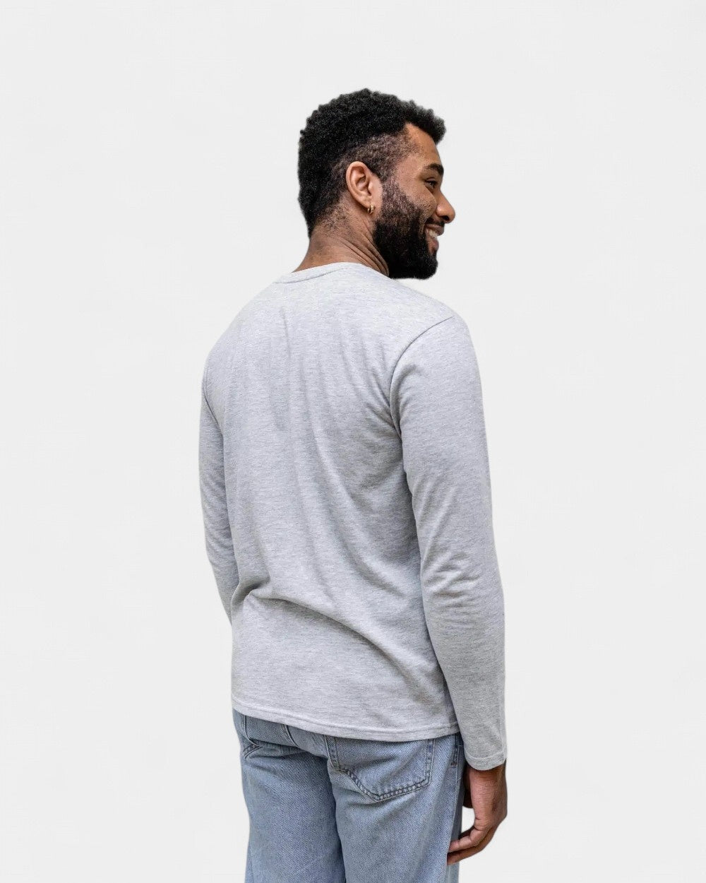 HerenT-shirt met lange mouwen om te personaliseren - 9