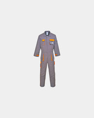 Overall Texo Contrast katoen 245g/m² om te personaliseren - Grijs