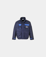 Jas gewatteerd katoen polyester 245g/m² om te personaliseren - Marineblauw