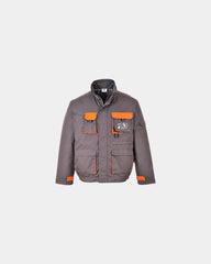 Jas gewatteerd katoen polyester 245g/m² om te personaliseren - Grijs