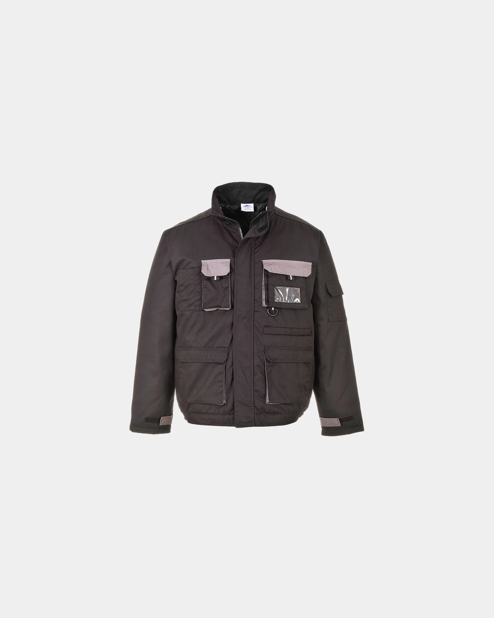 Jas gewatteerd katoen polyester 245g/m² om te personaliseren - Zwart-Hemelsblauw