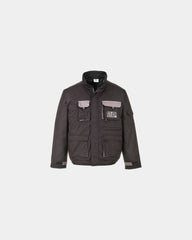 Jas gewatteerd katoen polyester 245g/m² om te personaliseren - Zwart-Hemelsblauw
