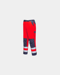 Werkbroek polycoton 245 g/m² HV Lyon om te personaliseren - Bordeaux