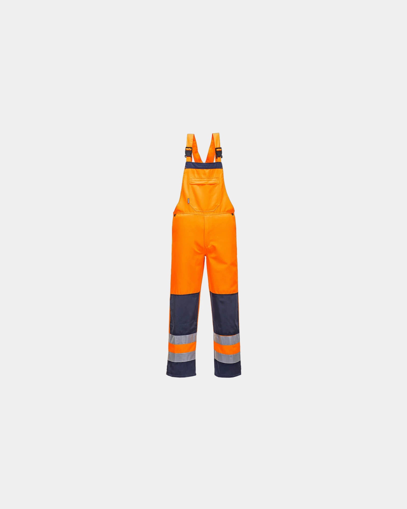 Werkbroek hi-vis Girona met kniezakken om te personaliseren - Oranje
