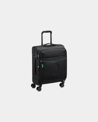 Koffer uitschuifbaar polyester 55 cm om te personaliseren - Zwart
