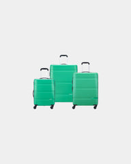 Kofferset polycarbonaat 3-delig Now om te personaliseren - Groen