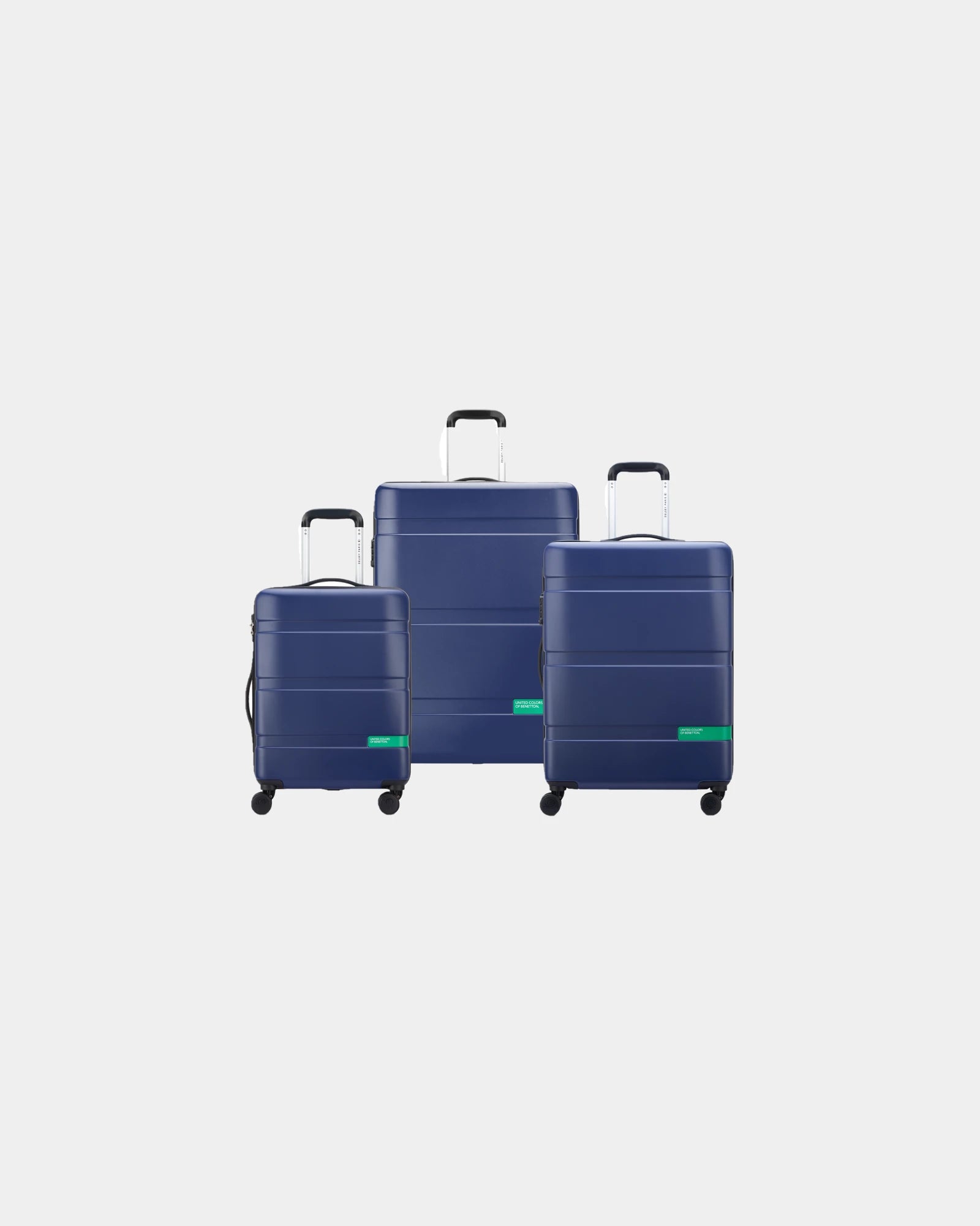 Kofferset polycarbonaat 3-delig Now om te personaliseren - Marineblauw