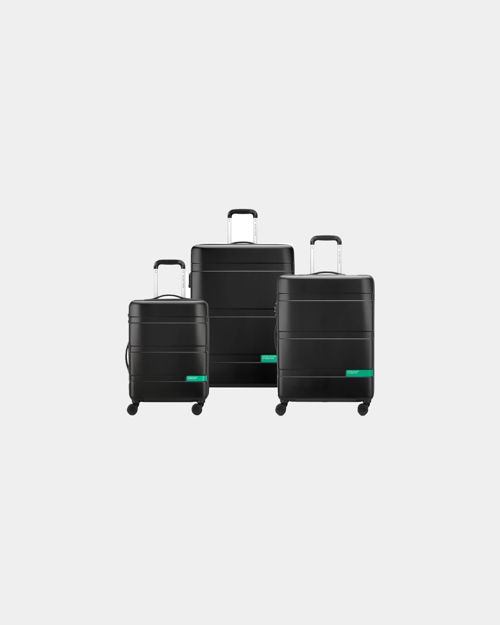 Kofferset polycarbonaat 3-delig Now om te personaliseren - Zwart