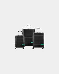Kofferset polycarbonaat 3-delig Now om te personaliseren - Zwart