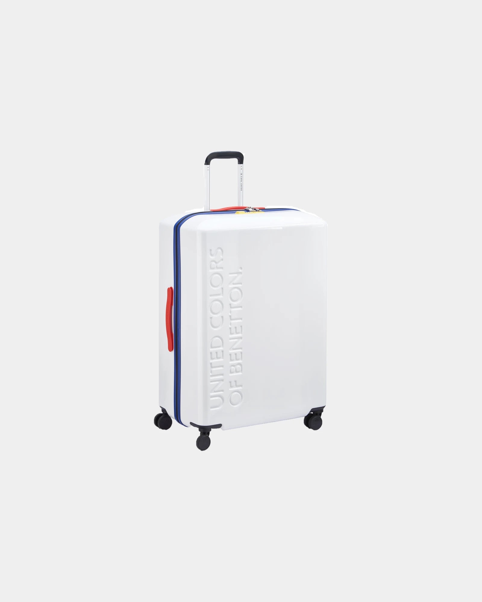 Koffer polycarbonaat 103L 76cm om te personaliseren - Wit