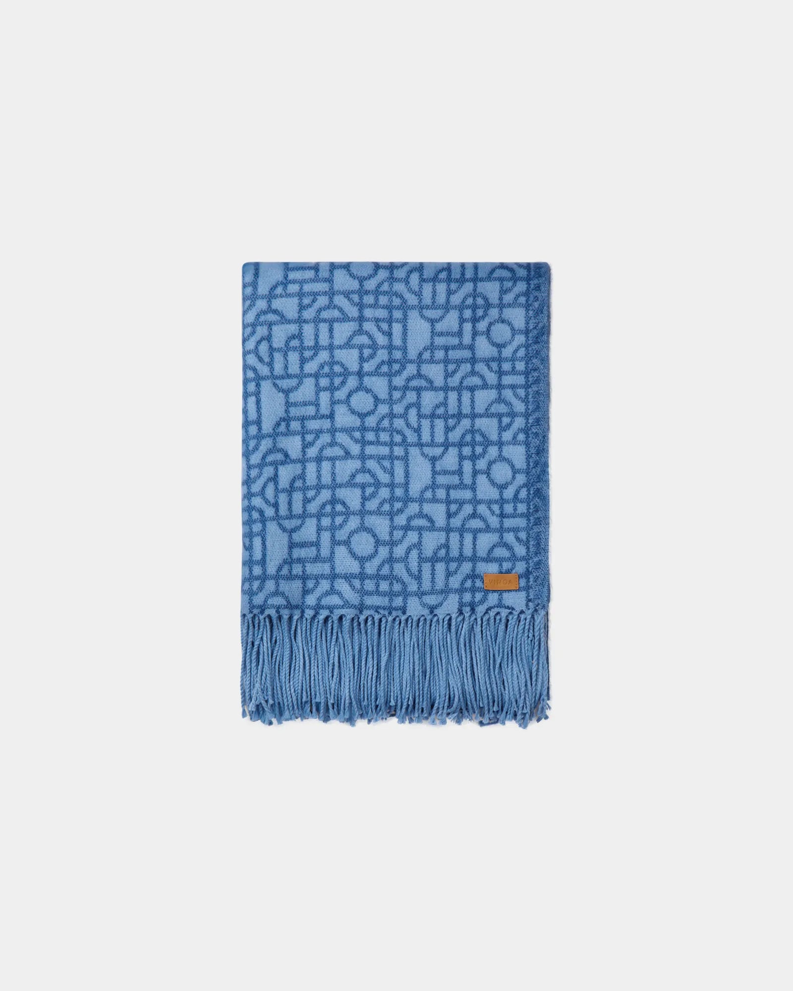 Deken acryl Vinga Verso 170x130 om te personaliseren - Blauw
