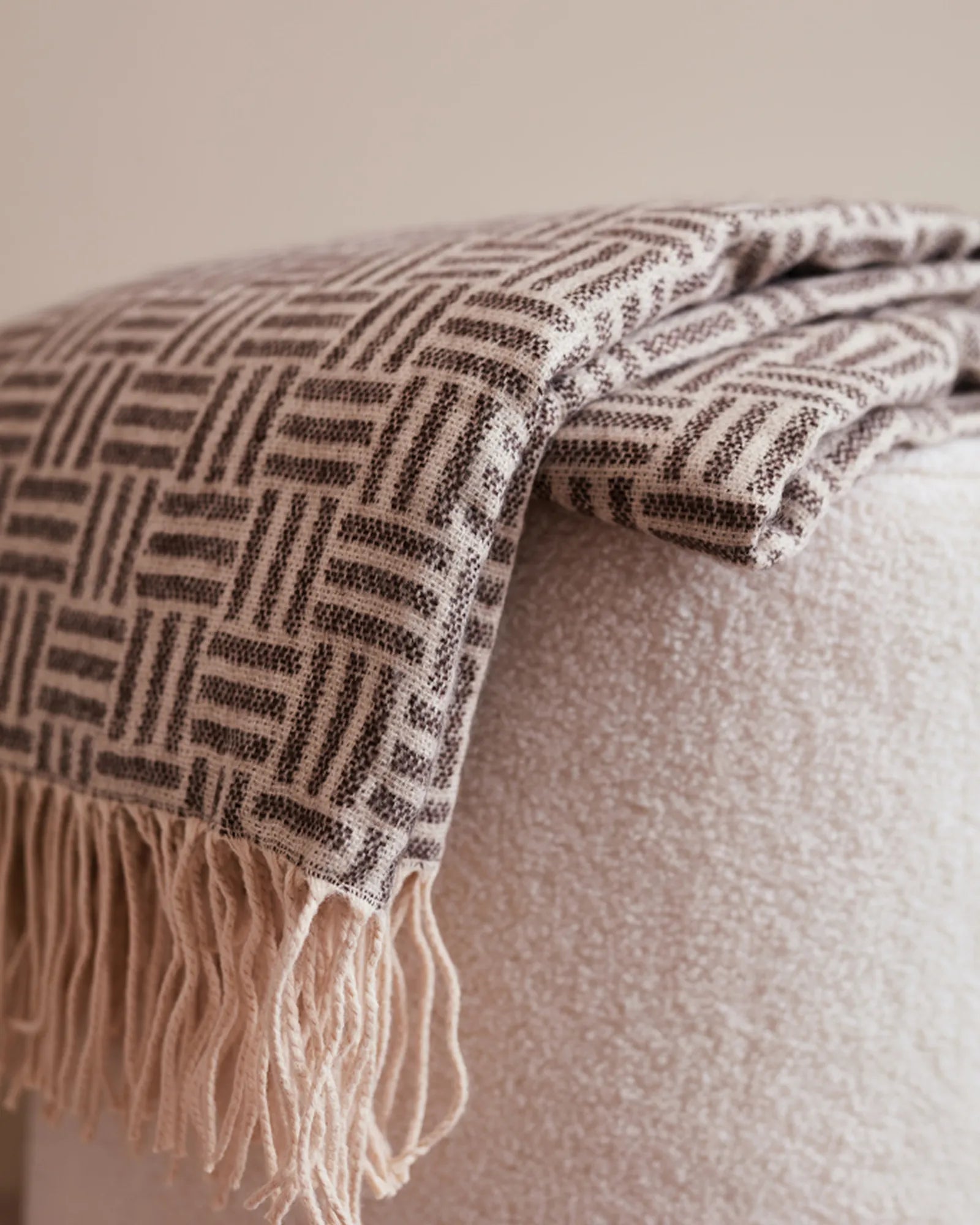 Plaid jacquard acryl Vinga Lenox om te personaliseren - 14
