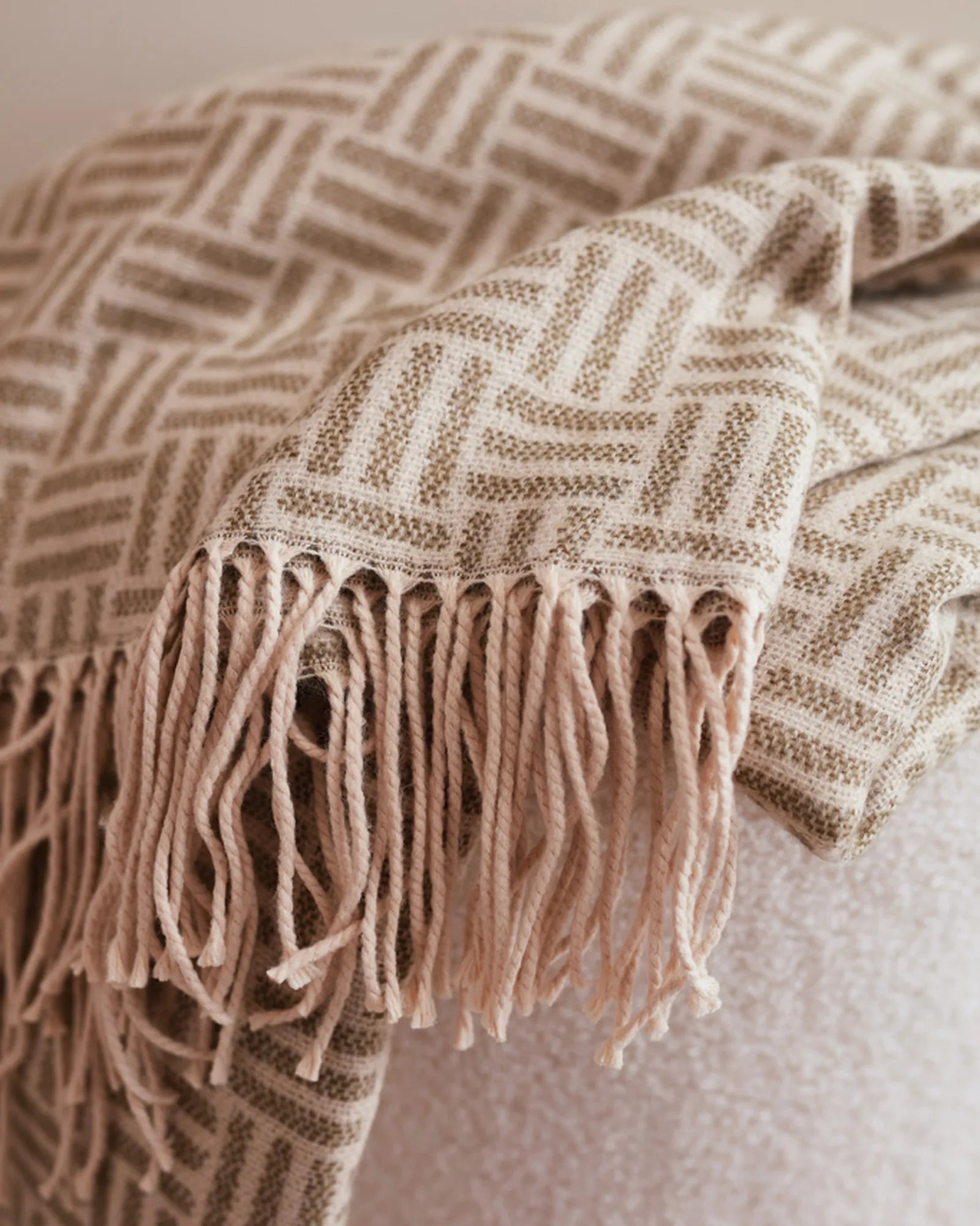Plaid jacquard acryl Vinga Lenox om te personaliseren - 10