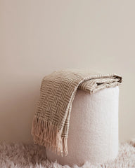 Plaid jacquard acryl Vinga Lenox om te personaliseren - 8