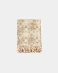 Plaid jacquard acryl Vinga Lenox om te personaliseren - Groen
