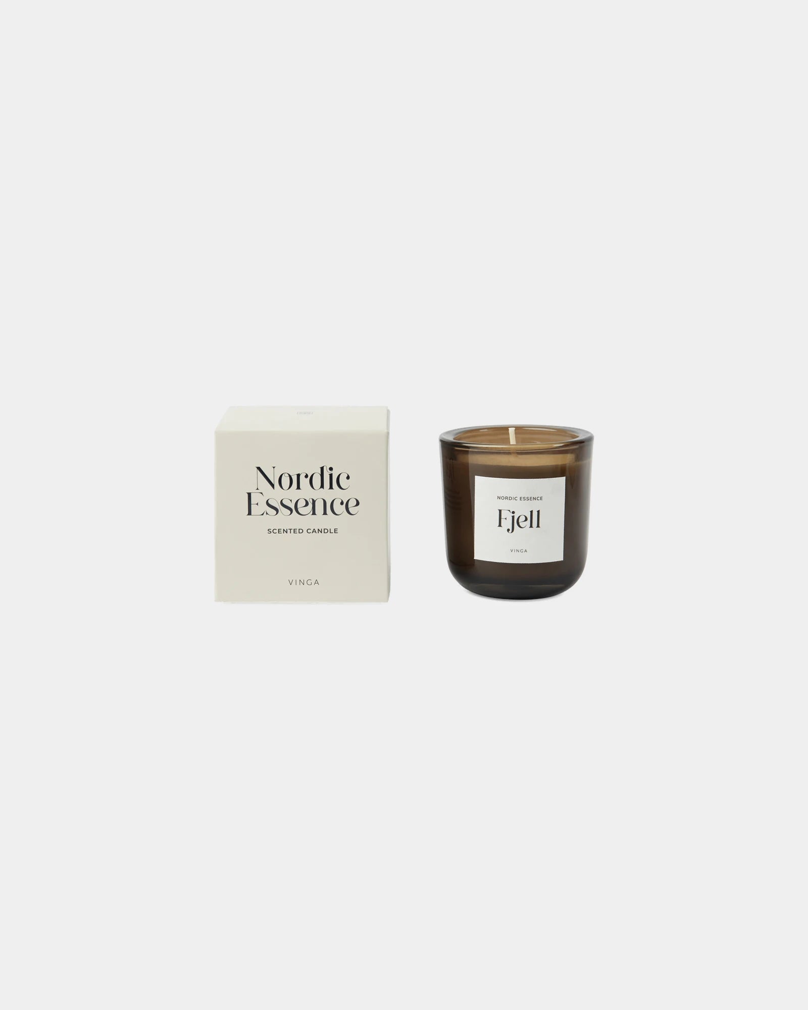 Geurkaars sojawas Vinga Nordic 120g om te personaliseren - Gebroken wit