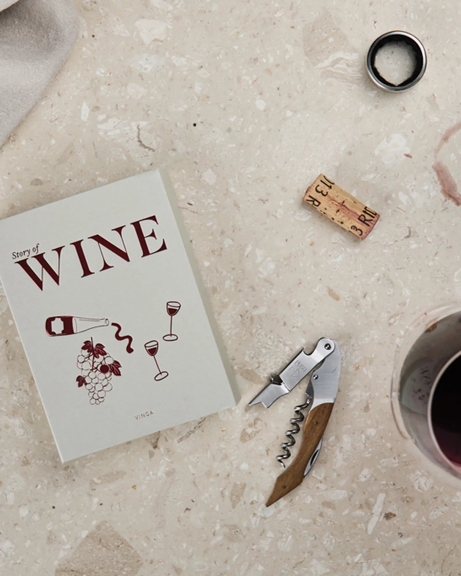 Wijnset FSC-papier Histoire du vin om te personaliseren - 4